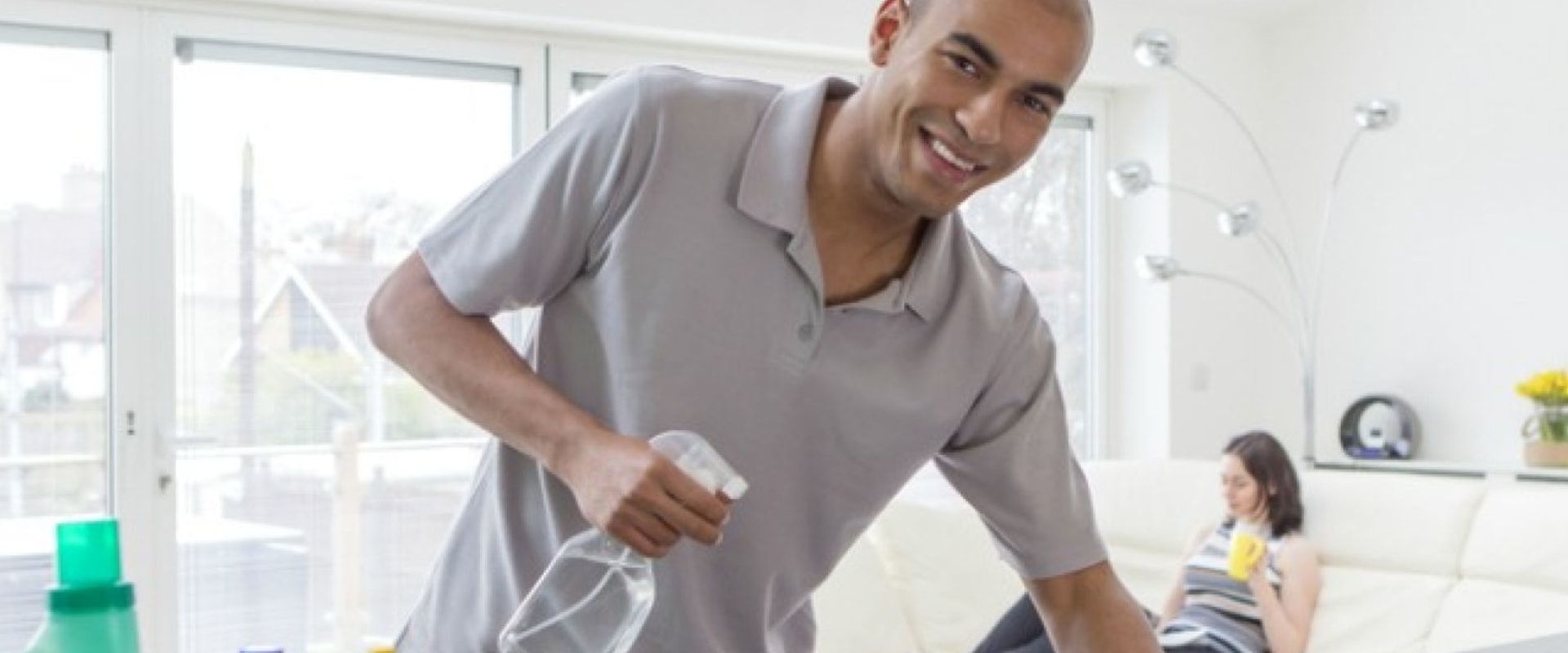 What are the eye health benefits of regular house cleaning?