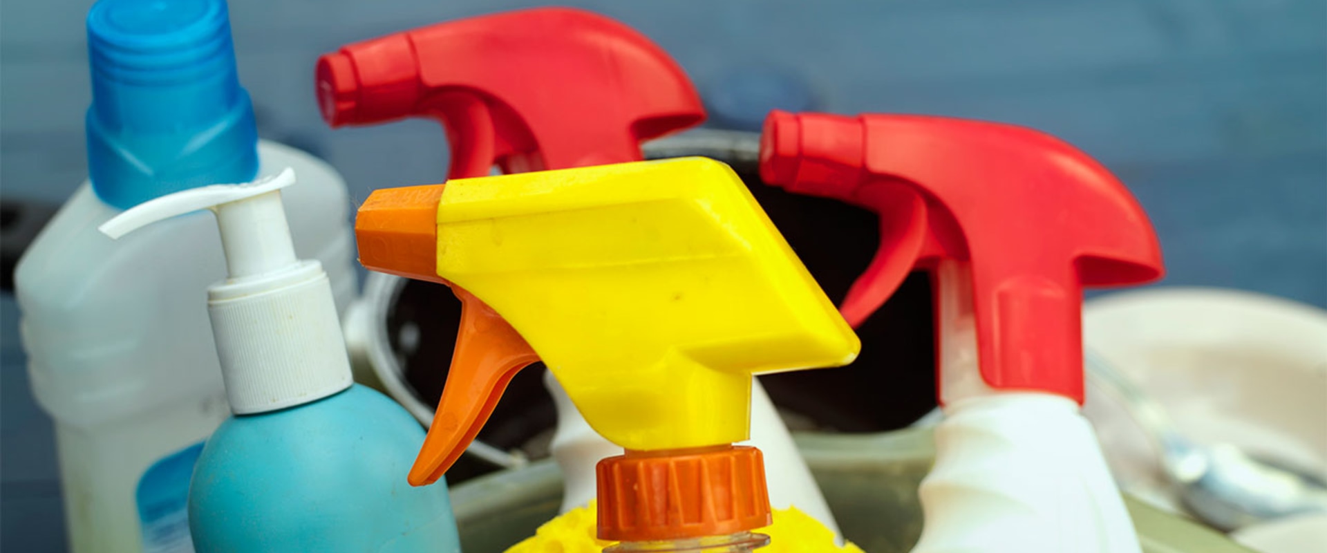 What are the 3 potential health risks of using cleaning products poisoning?