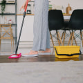 What is the first thing you should do when cleaning a house?
