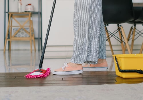 What is the first thing you should do when cleaning a house?