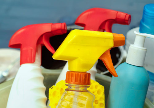 What are the 3 potential health risks of using cleaning products poisoning?